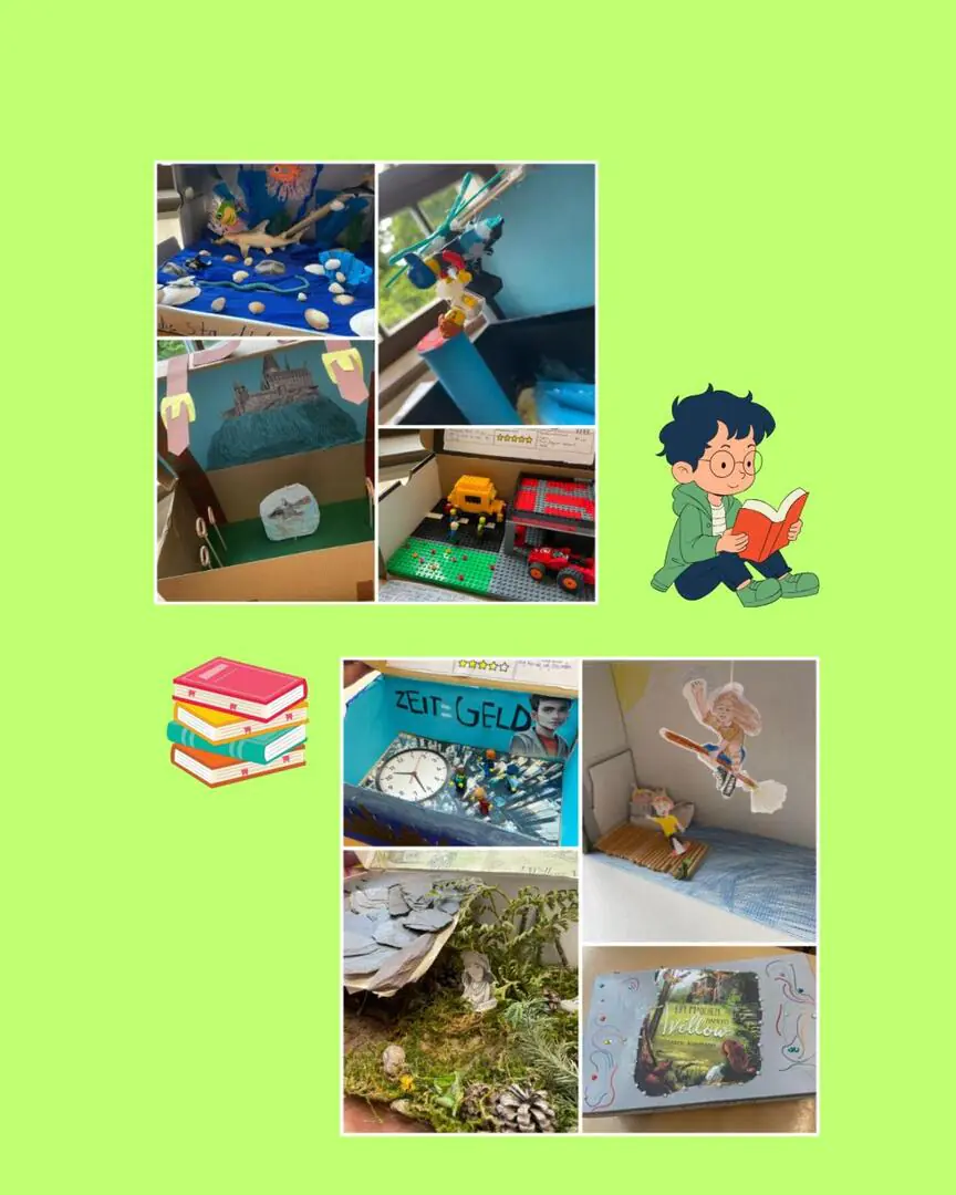 Lesekisten der Klasse 6b