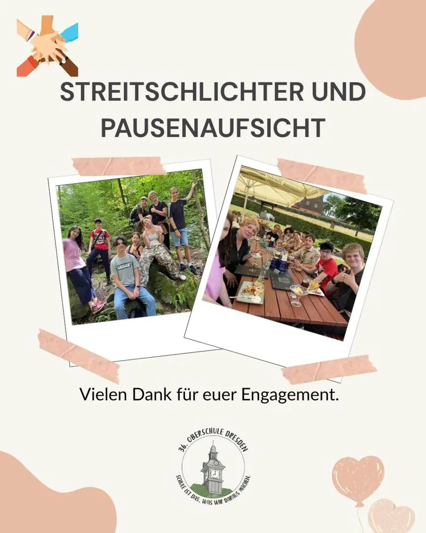 Abschlusstag unserer Streitschlichter und Schüleraufsichten